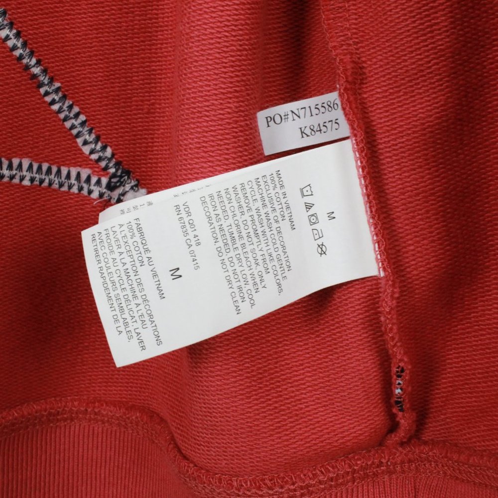 Nautica Orange Sailing Patch Full Zip Cotton Hooded Pullover Jacket Size M - Picture 12 of 13